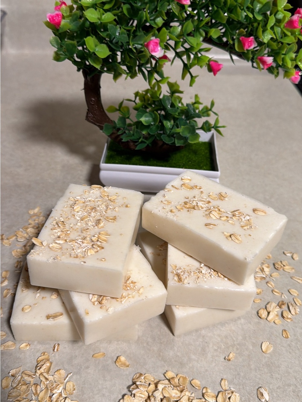 Cream Oatmeal Hand Soap Bars - Gentle Moisturizing Formula